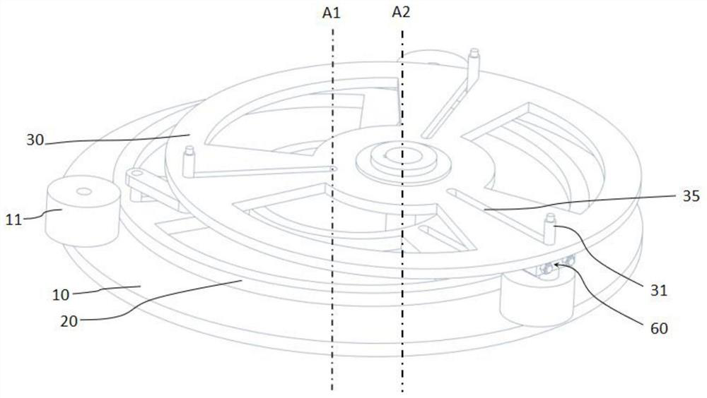 A translation mechanism capable of infinitely adjusting the radius of gyration and a gear processing device