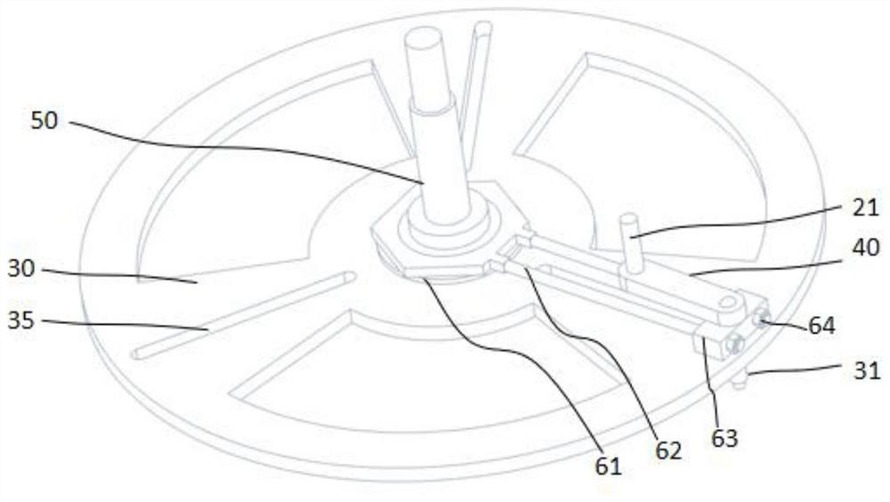 A translation mechanism capable of infinitely adjusting the radius of gyration and a gear processing device