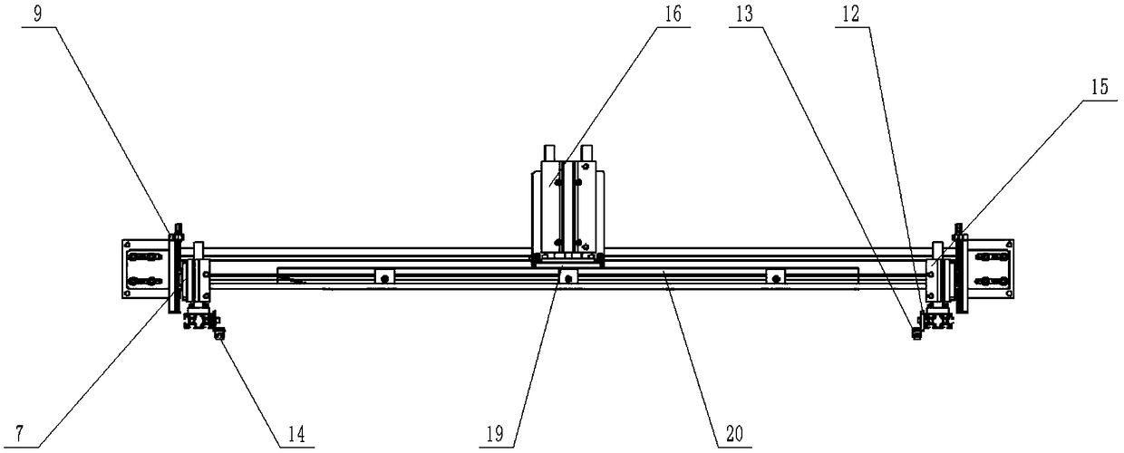 Split type pushing-blocking device