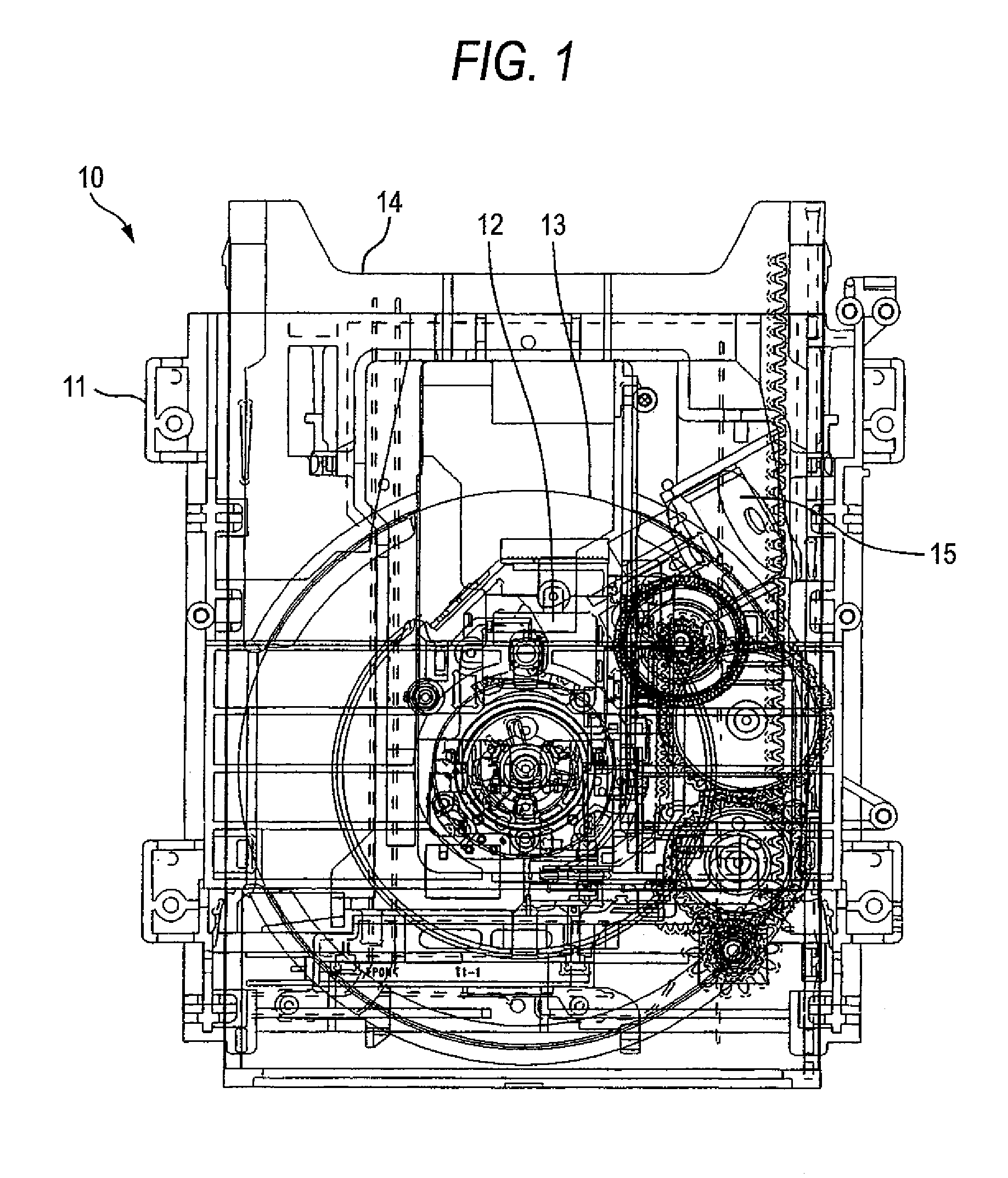 Disk drive device and optical disk apparatus equipped with the same