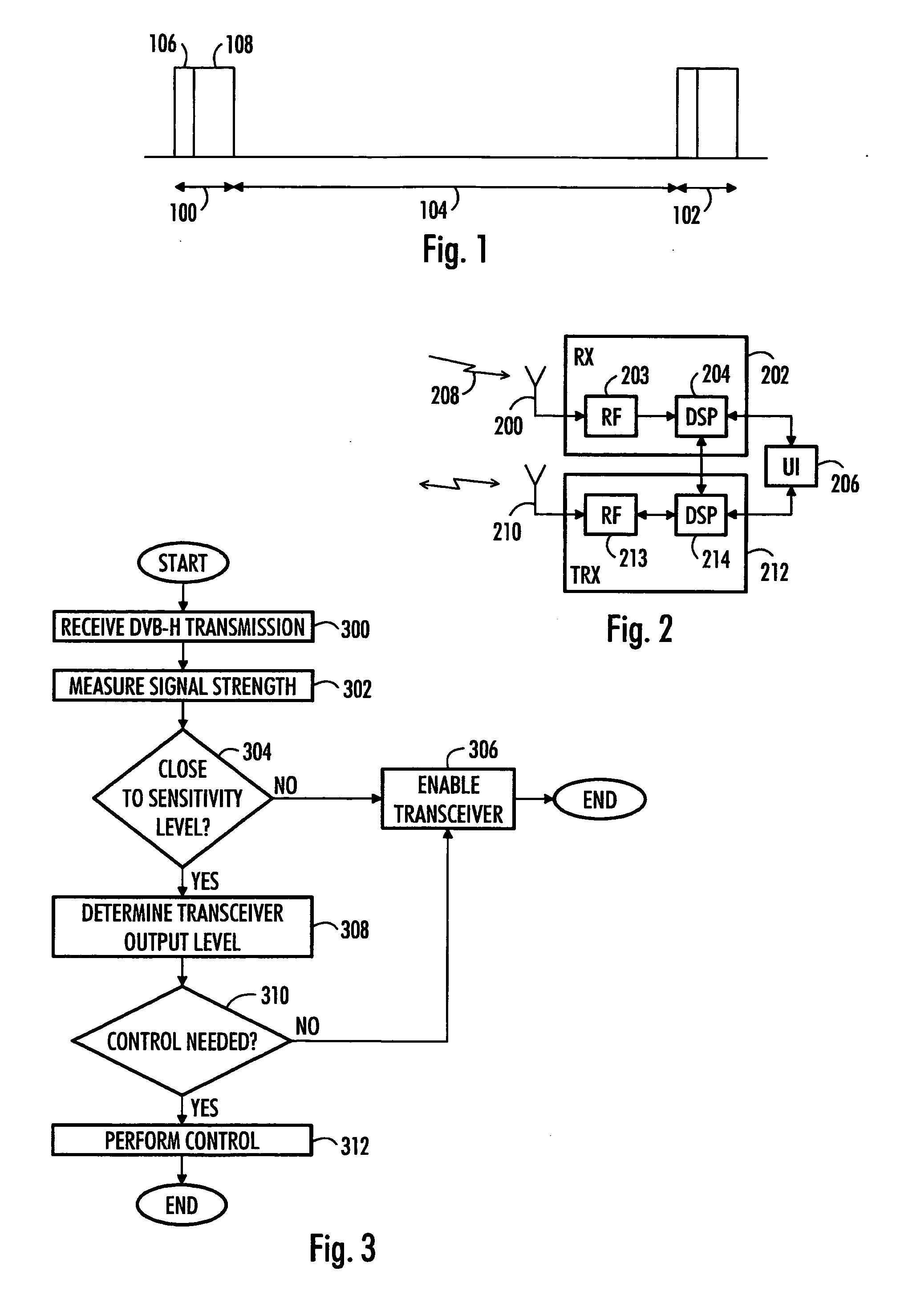 Operating multi-service receiver in non-interfering manner