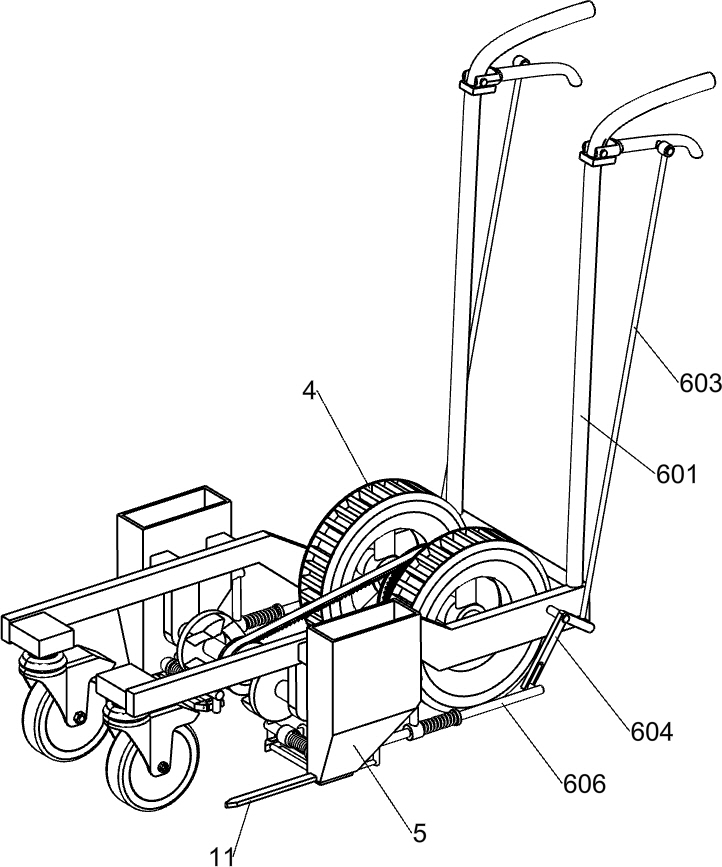 Lime sprinkling equipment for construction site positioning line