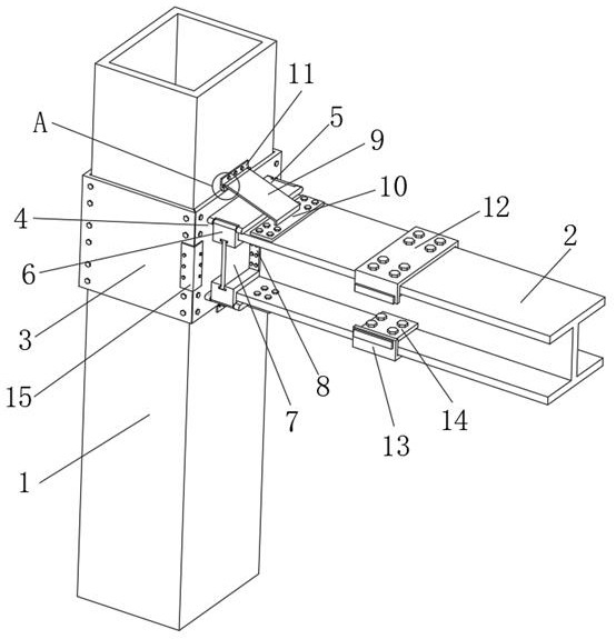 A connection component for prefabricated steel structure
