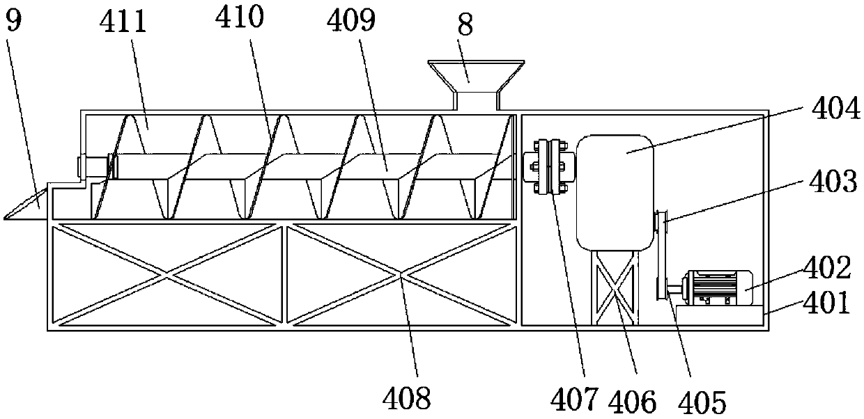 Concrete mixing conveyor for construction engineering