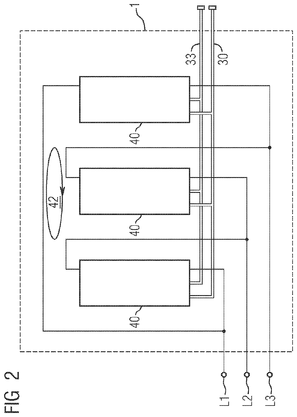 Arrangement having a converter