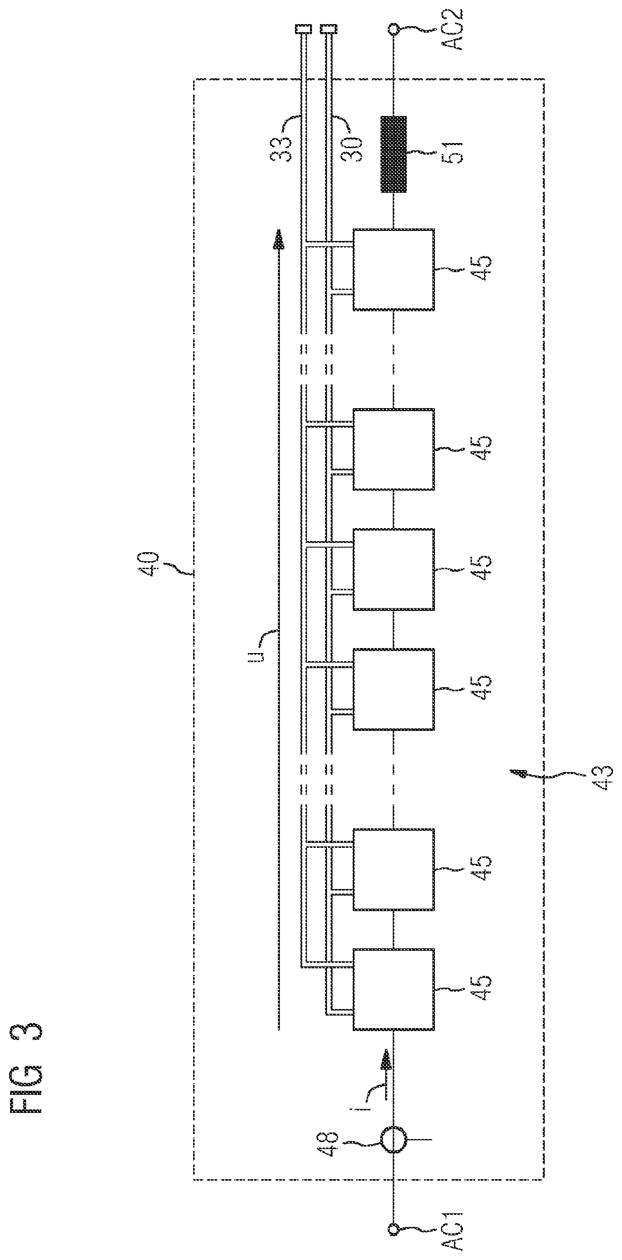 Arrangement having a converter