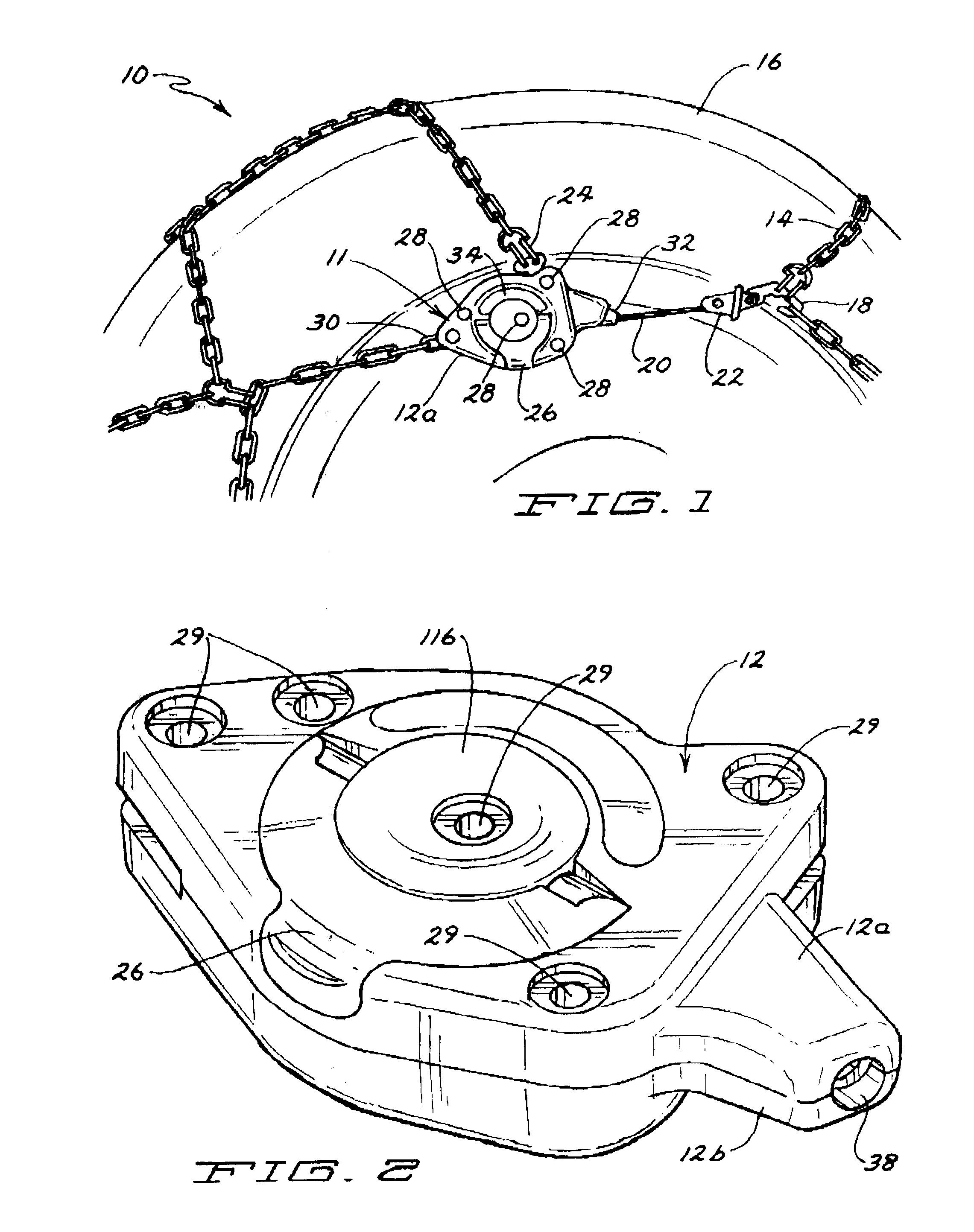Self-Tightening Snow Chain and Methods of Use