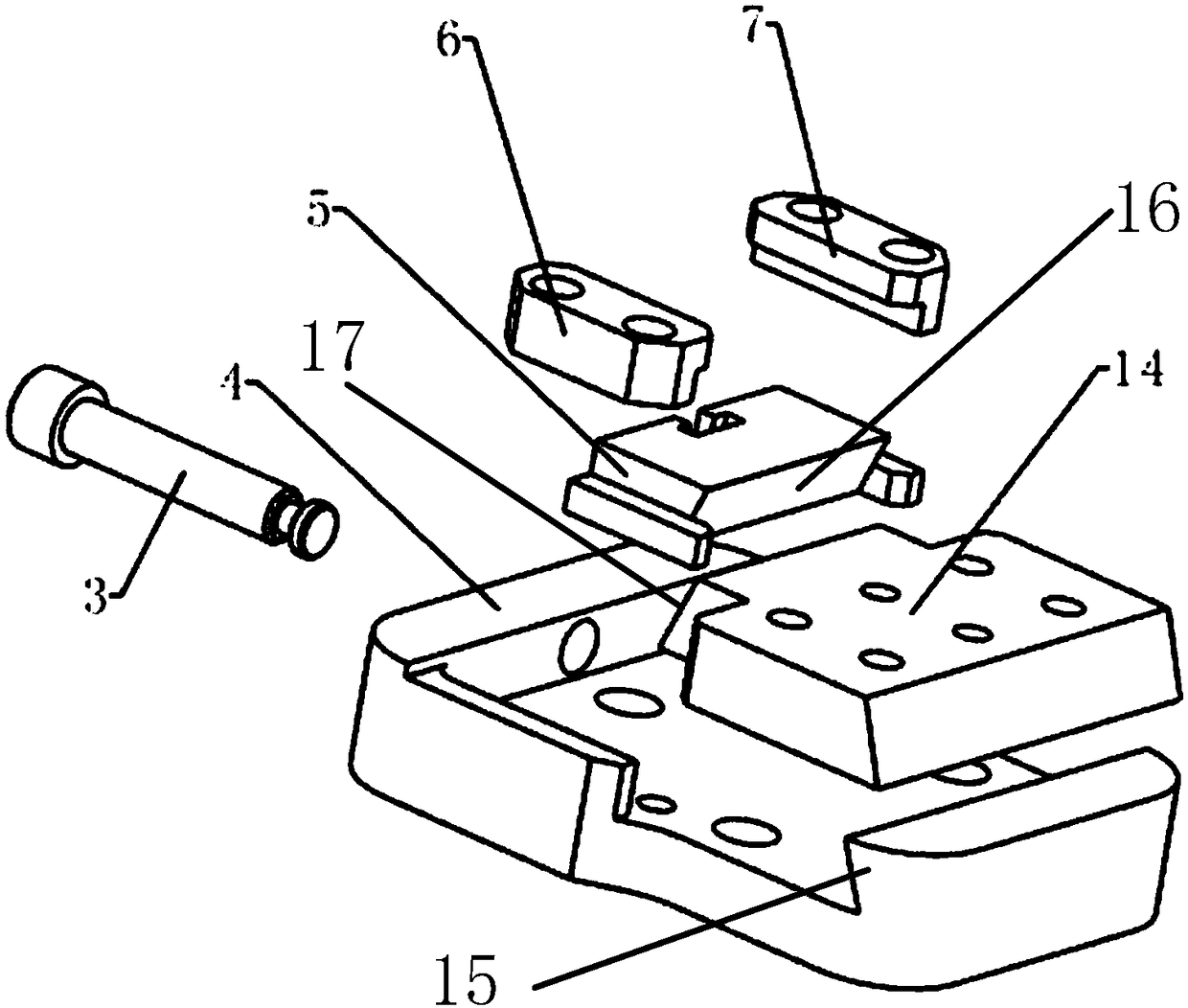 A flexible grinding angle grinder device for the end of a robot