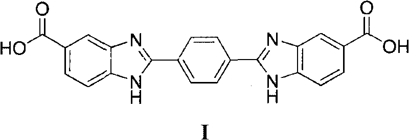 2,2'-(1,4-phenylene)bi(benzimidazole-5-carboxylic acid) and preparation method thereof