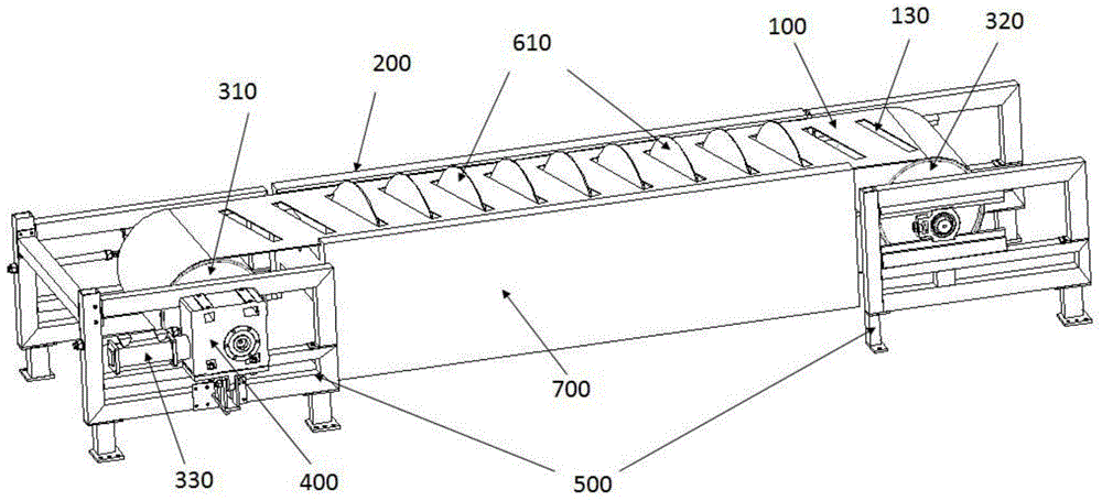 A synchronous circulation spiral sealing belt device for electrospinning