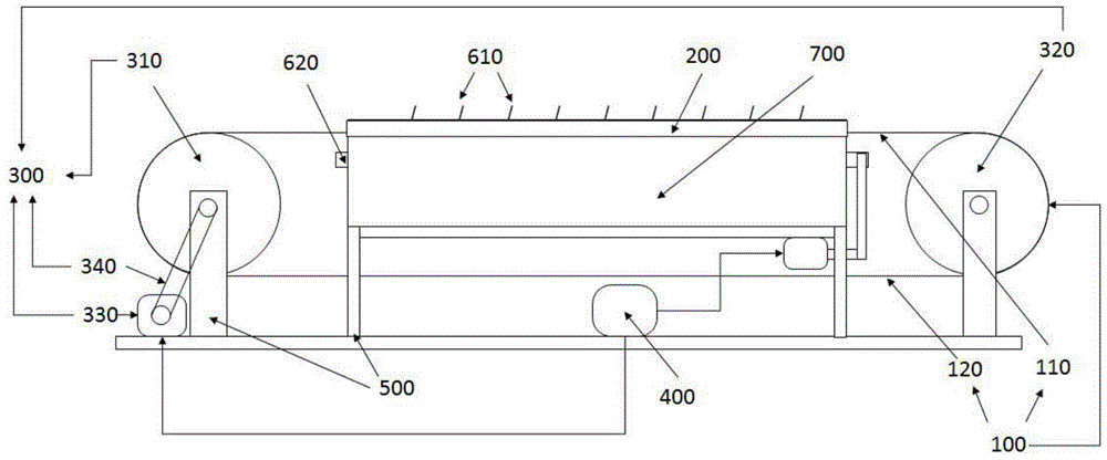 A synchronous circulation spiral sealing belt device for electrospinning