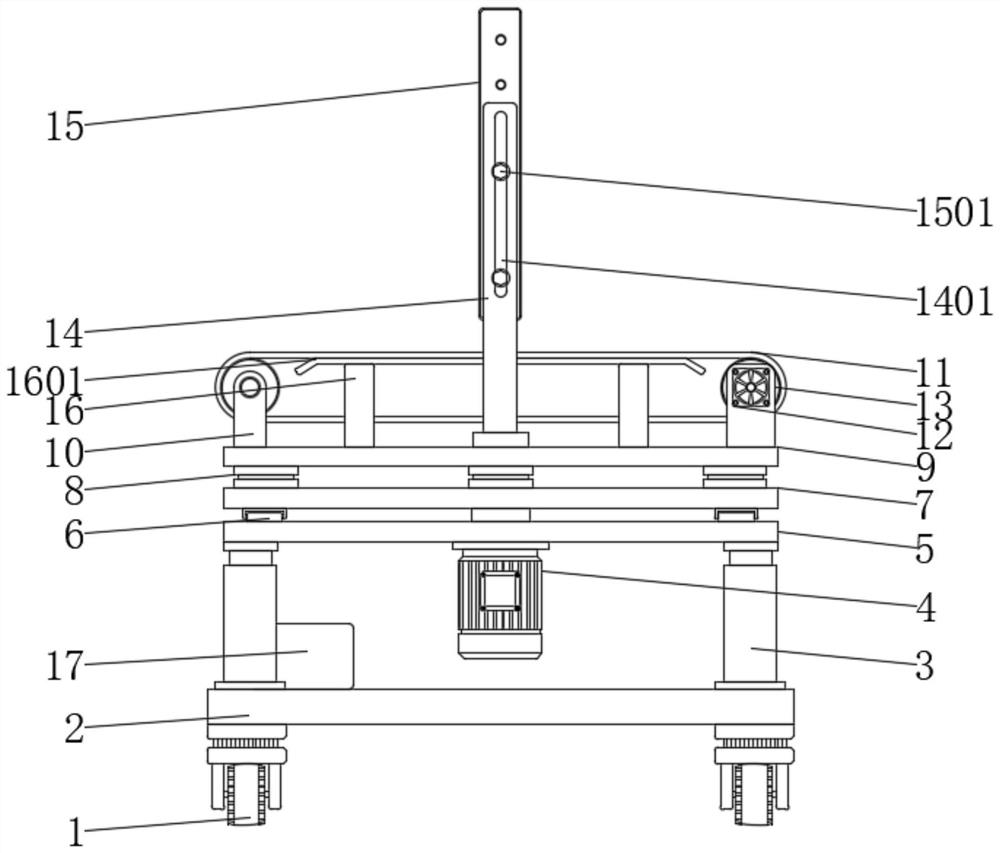 Material receiving auxiliary equipment for processing cloth diapers