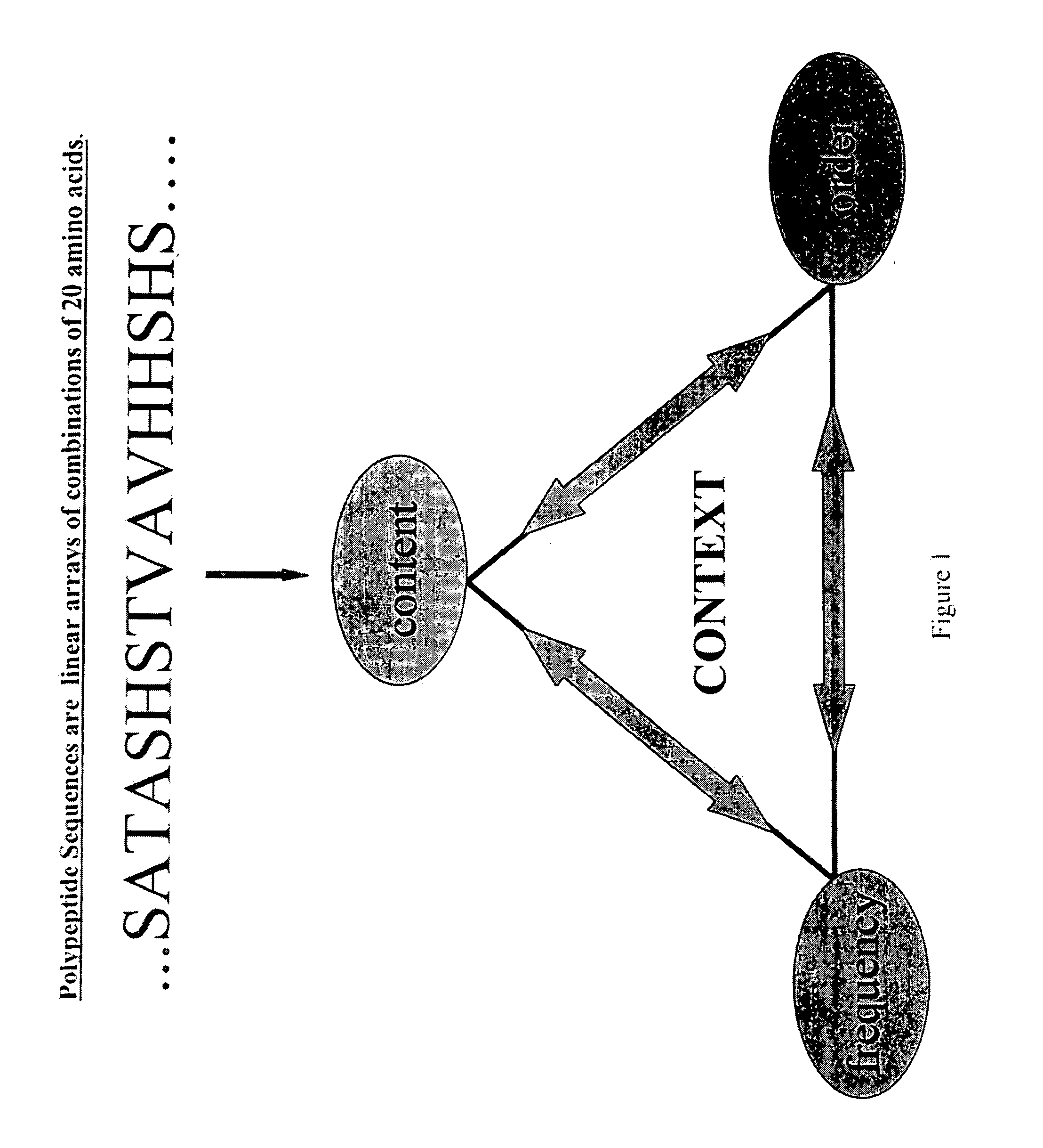 Methods for representing sequence-dependent contextual information present in polymer sequence and uses thereof