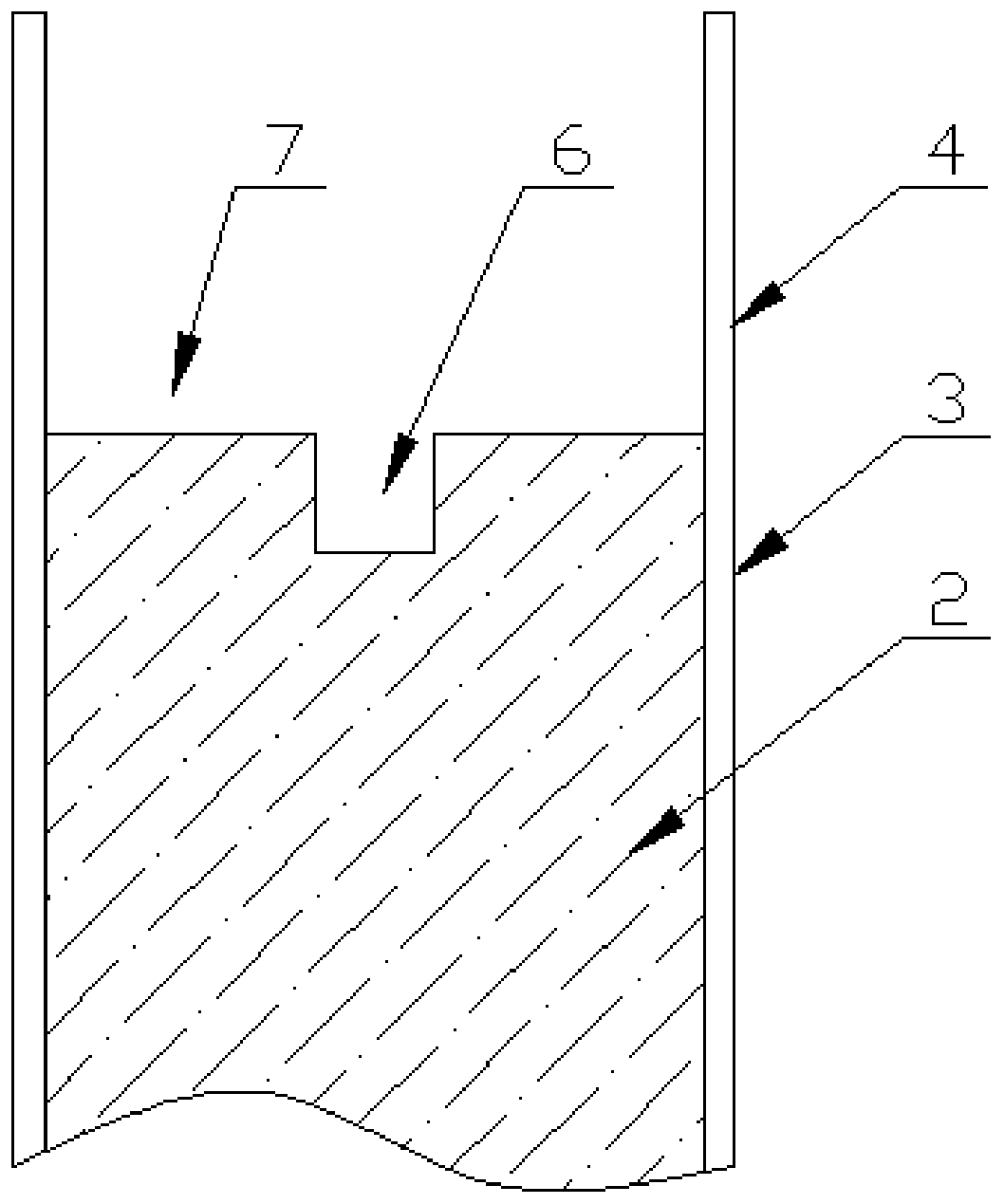 Post bending and edge covering structure of metal composite plate