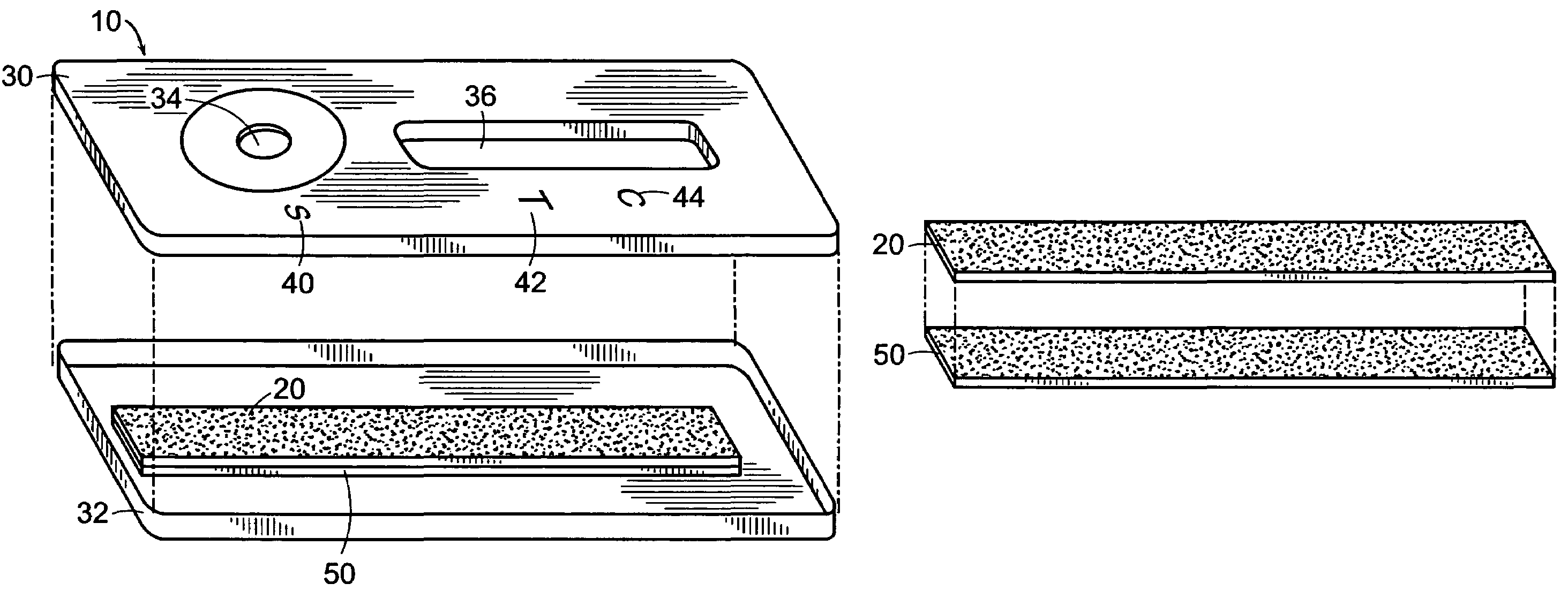 Lateral flow format, materials and methods
