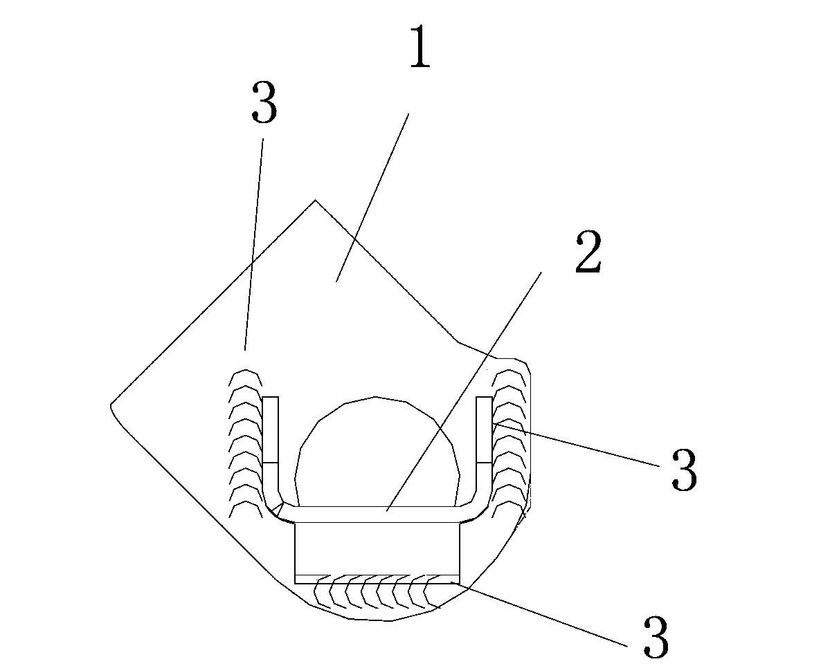 Automobile lower lining limiting support