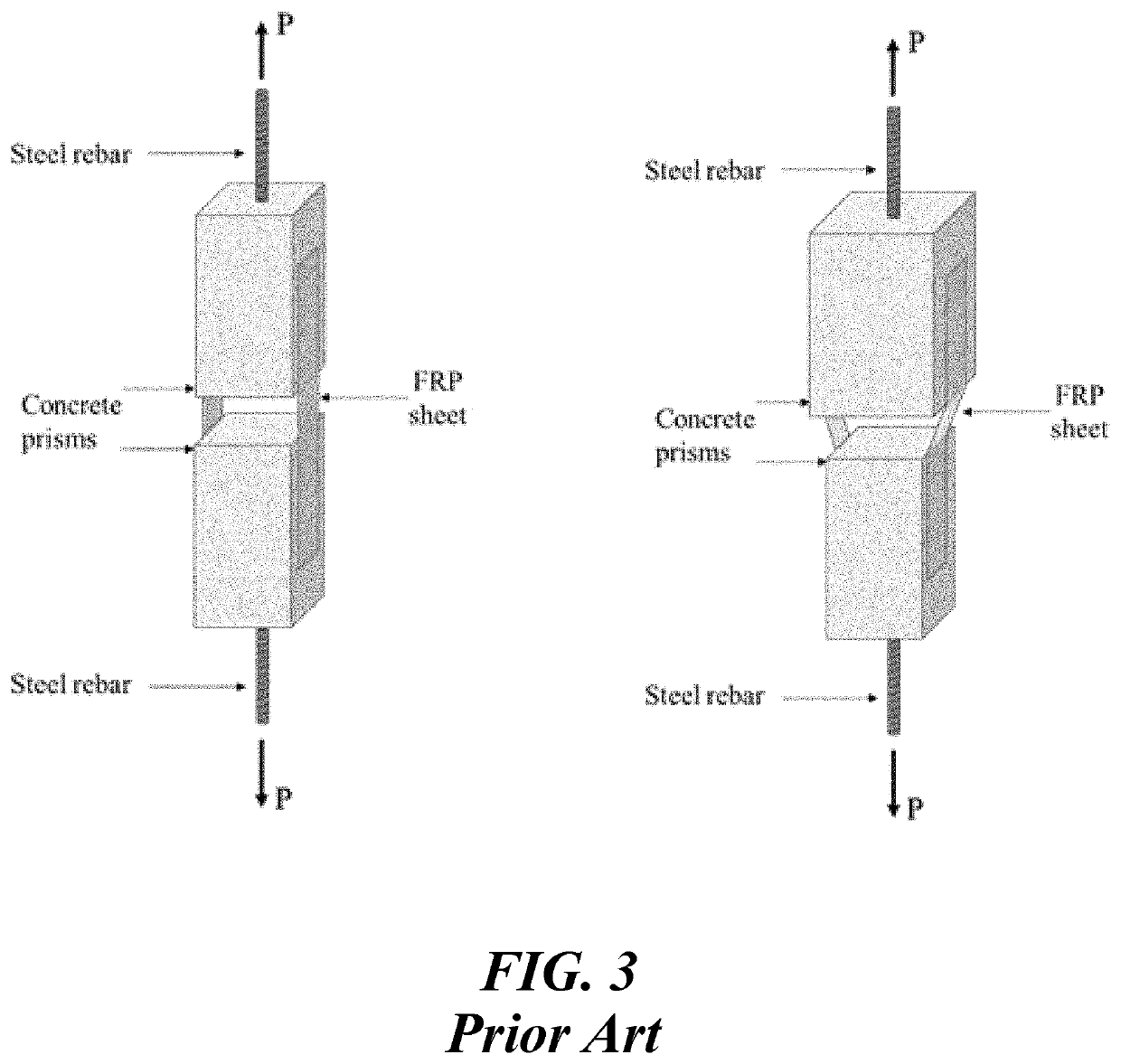 Debonding test apparatus for measuring bond strength to concrete