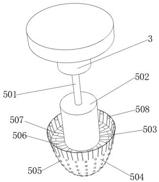 Metal powder treatment device for electronic product processing