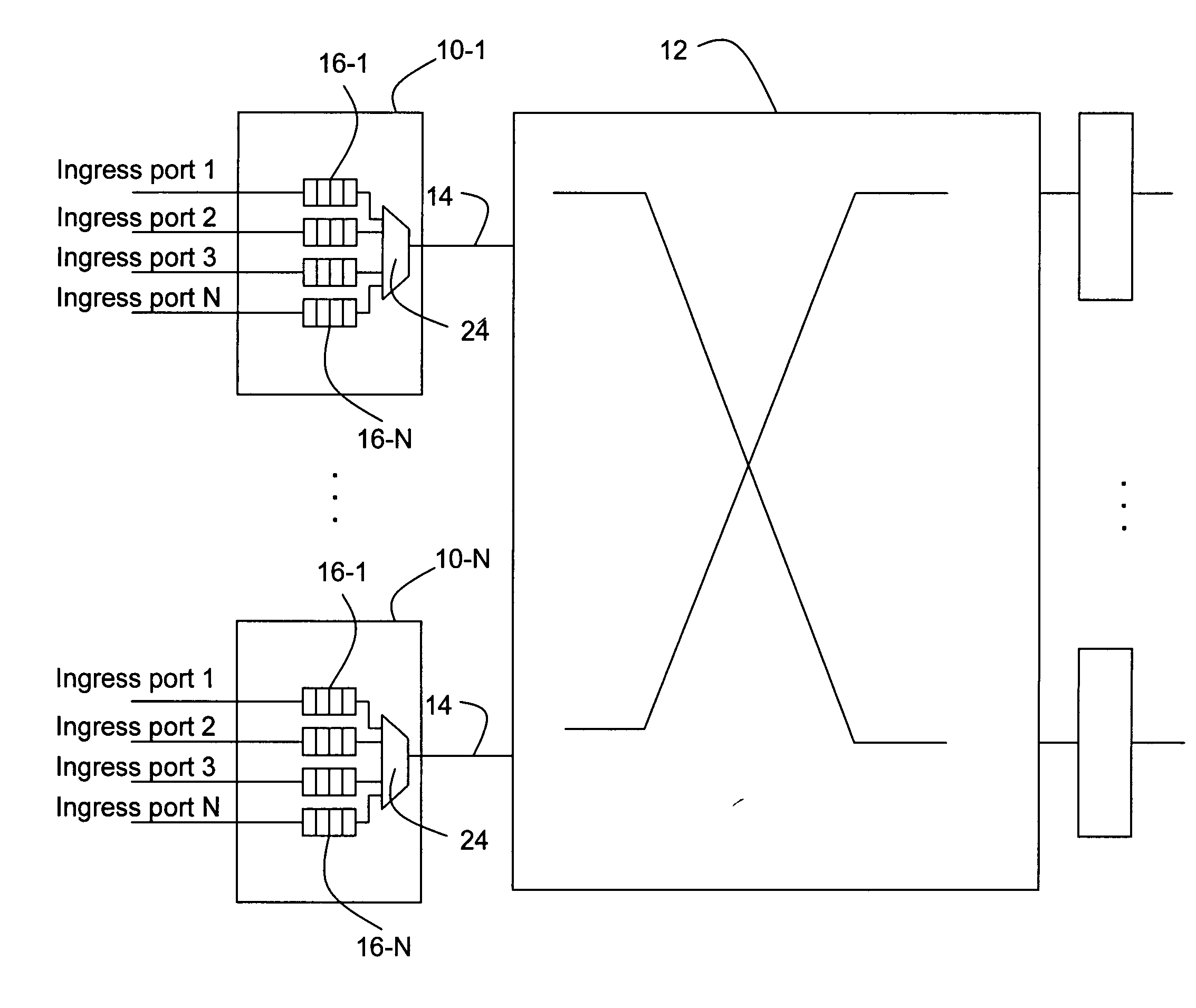 Traffic multiplexing using timestamping