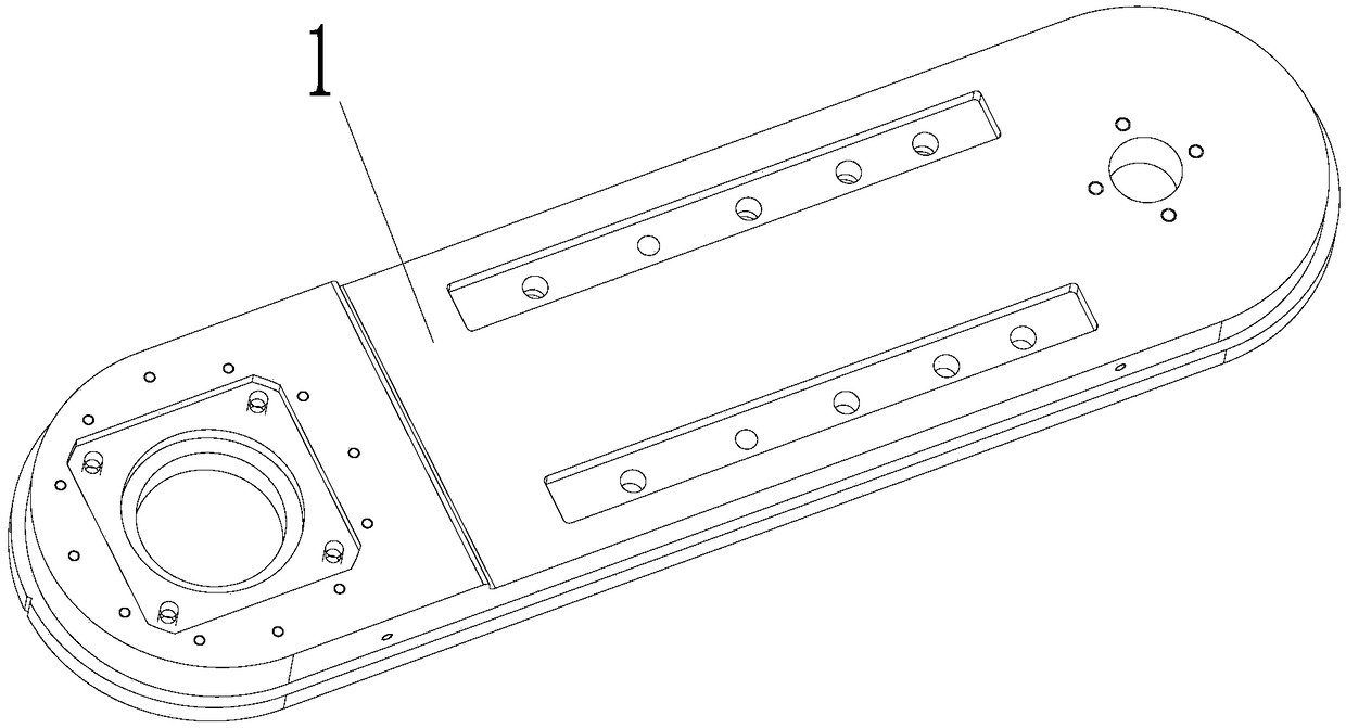 Robot connection arm and robot comprising same