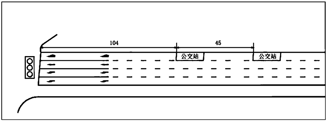Pre-signal control method for bus in left-turn lane of crossroad