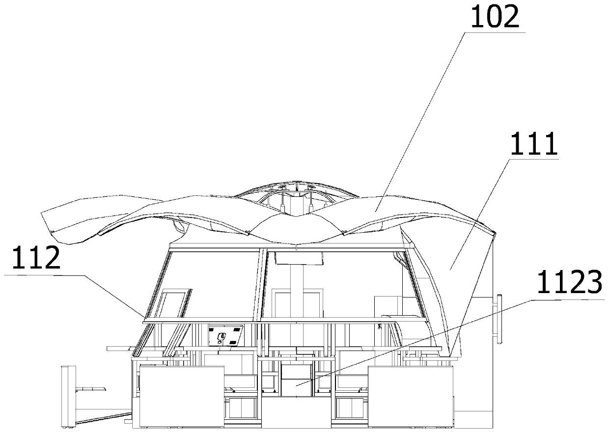 A kiosk capable of realizing automatic lifting of blades and its automatic lifting method