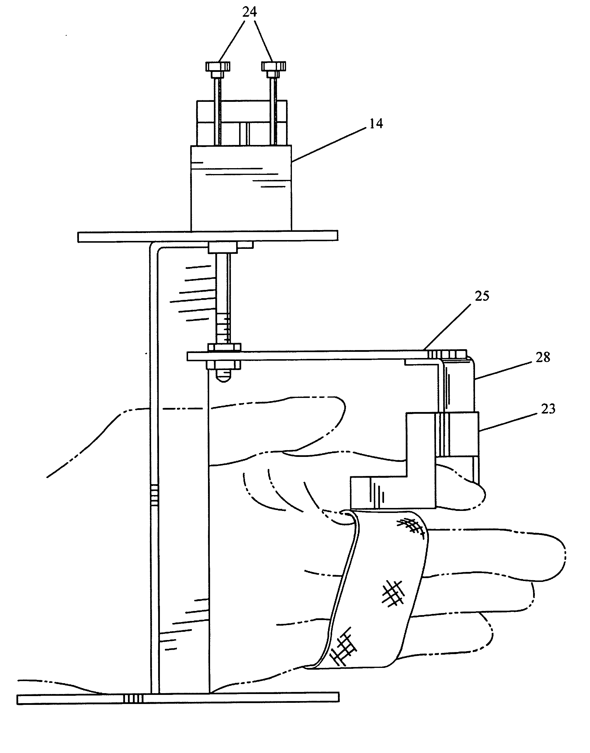 Key device to measure pronation and supination of the forearm