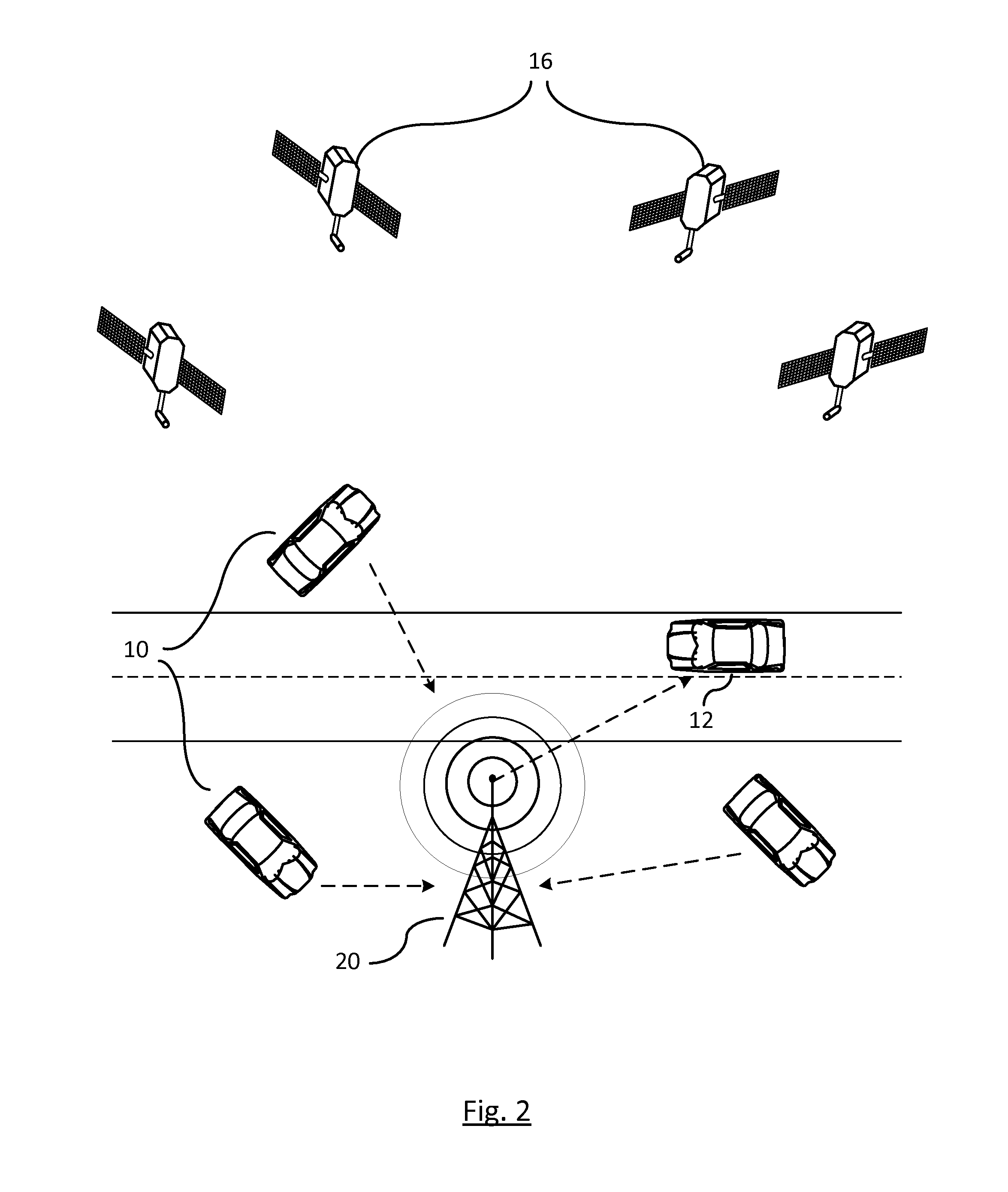 AD-HOC differential GPS referencing using parked vehicles