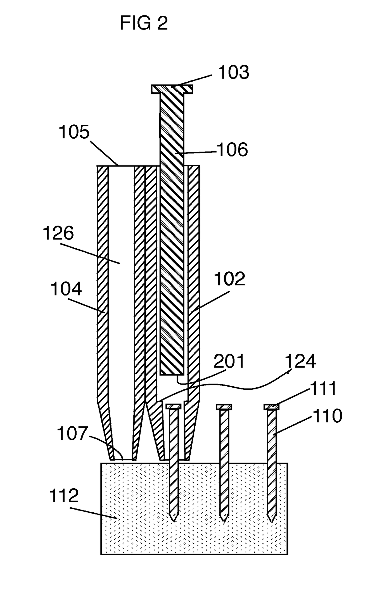 String Art Pin Setter With String Guide