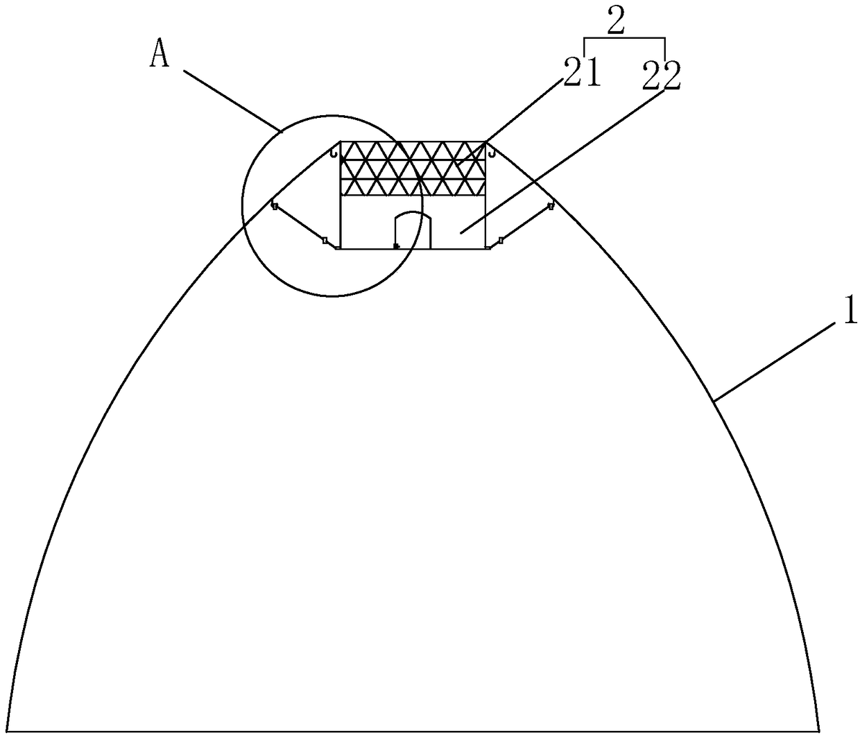 Insect repelling device for indoor tent