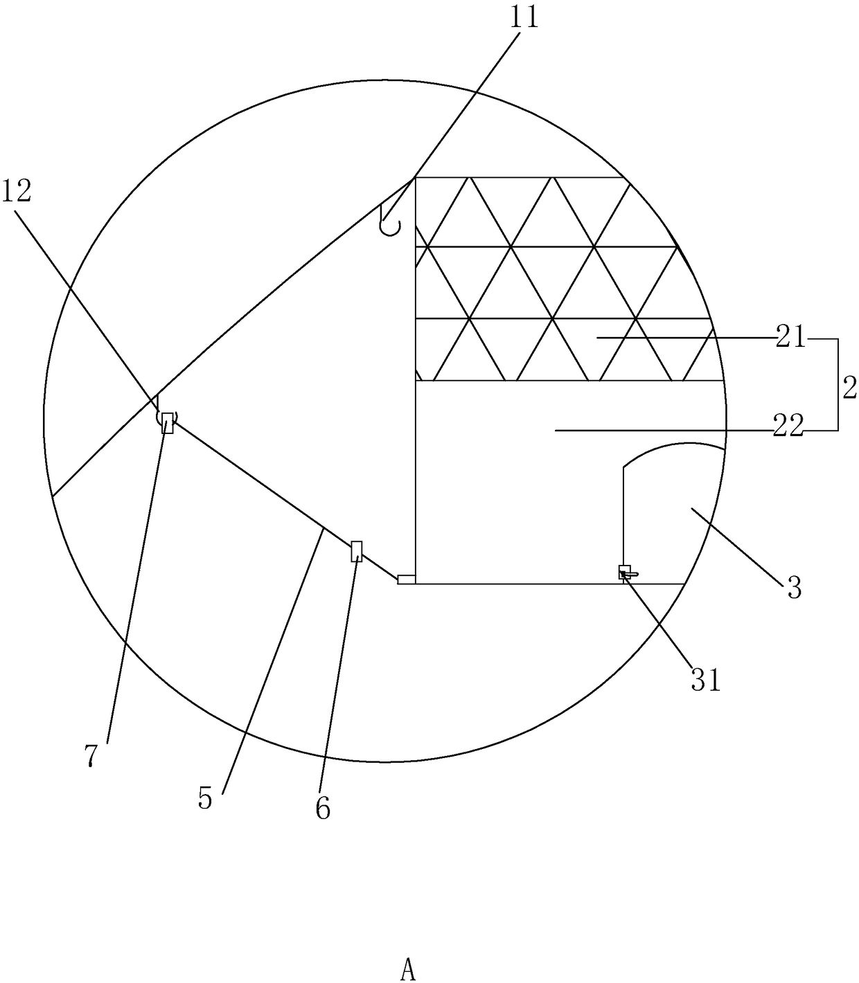 Insect repelling device for indoor tent