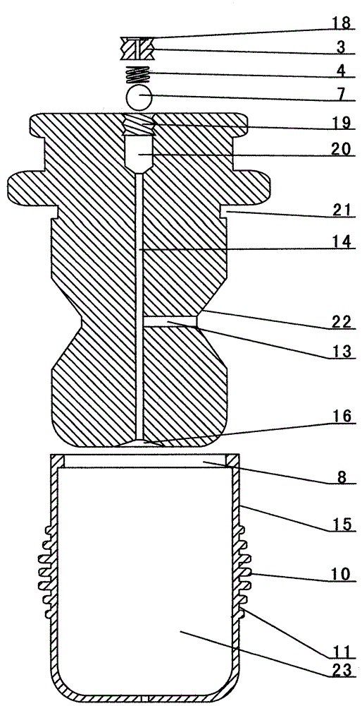 A self-locking bottle stopper that can release steam gas pressure