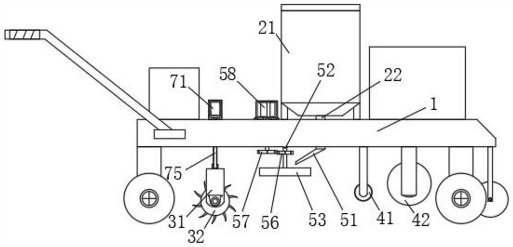 Device and method for sowing whole-plant silage corn in dam area