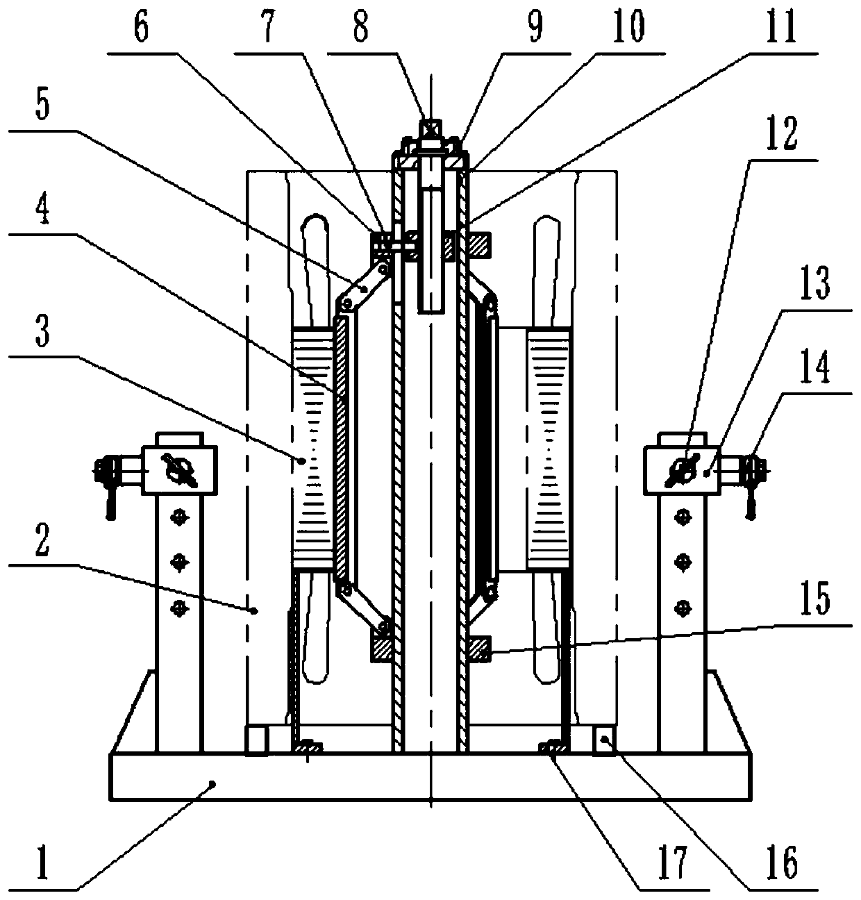 Motor stator assembling device and method