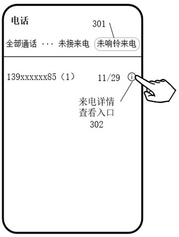 Incoming call notification method and device