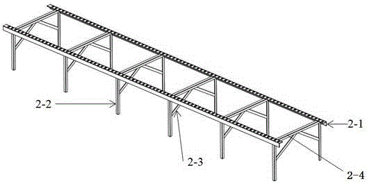 Steel reinforcement framework colligation bracket and steel reinforcement colligation construction method