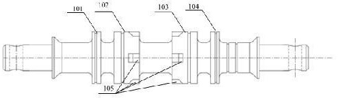 Digital reversing valve driven by servo motor