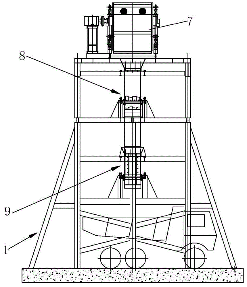 Screening slag loading building