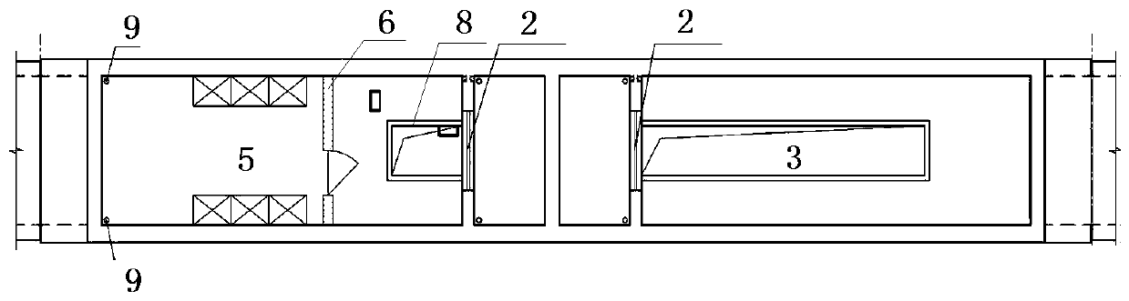 Comprehensive pipe gallery air inlet and electrical equipment room with pipeline feeding function