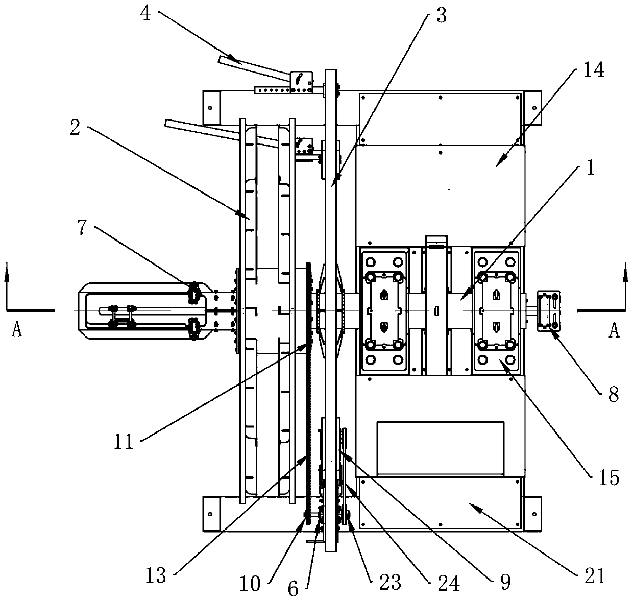 Continuous glass fiber composite reinforced pipe winding machine and using method thereof