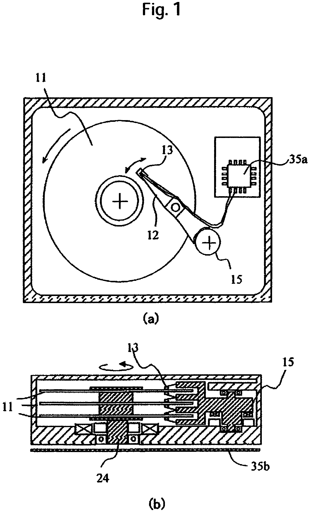 Magnetic head having durability against static electricity with modified time constant