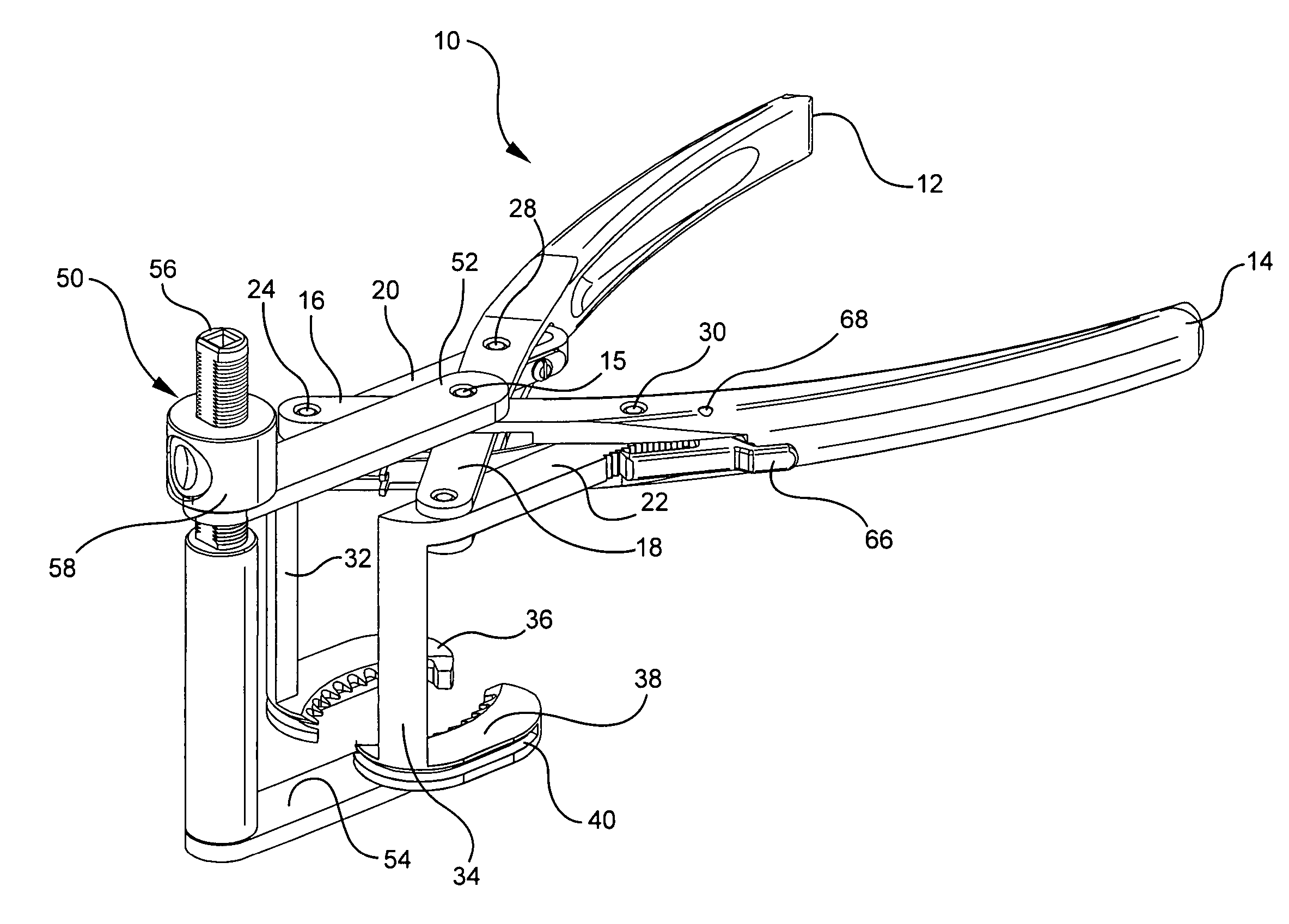 Patella resection clamp