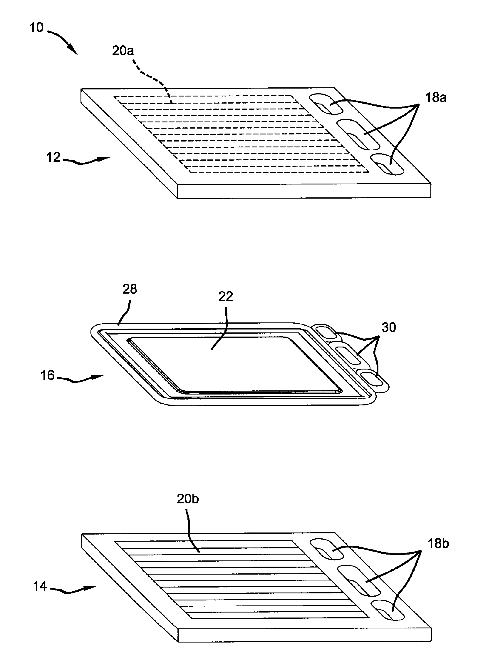 Integrally molded gasket for a fuel cell assembly