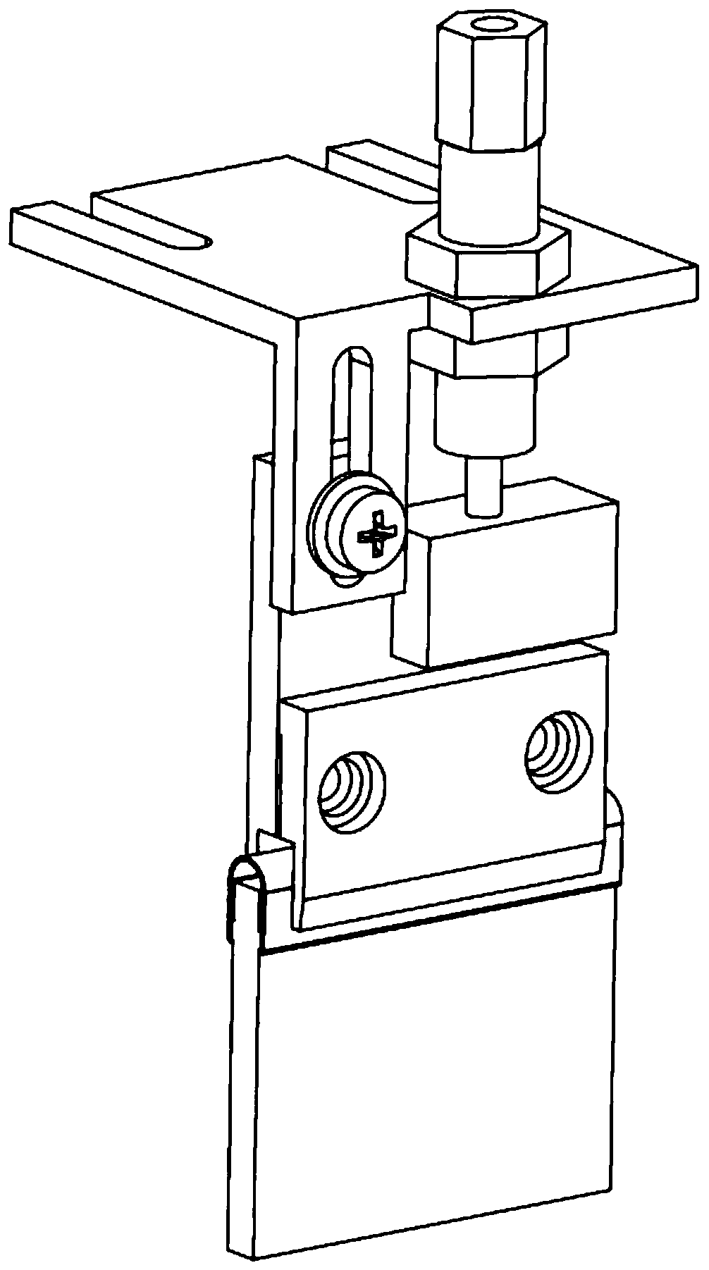 Yarn pressing device of flat knitting machine