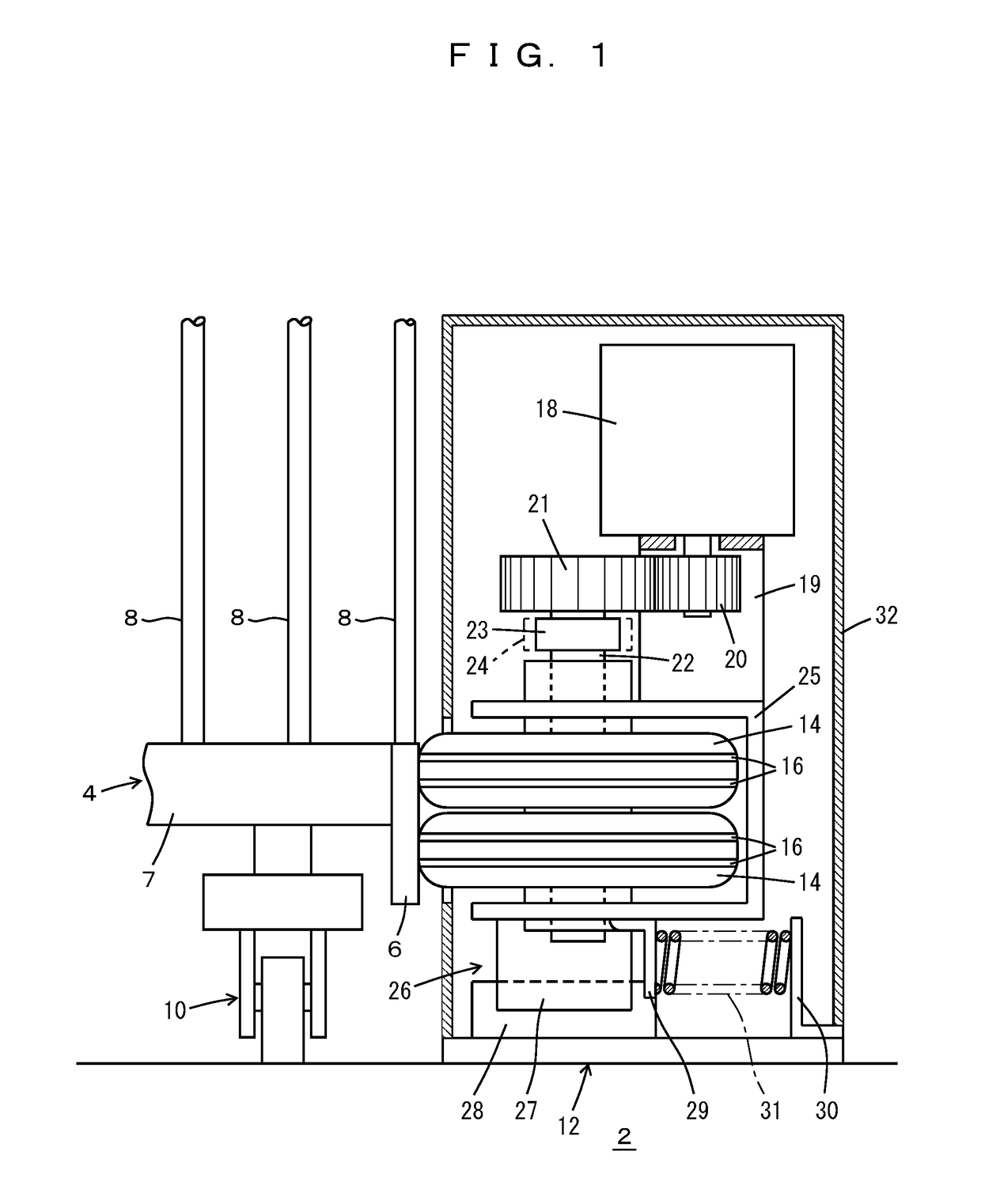 Truck transporting device