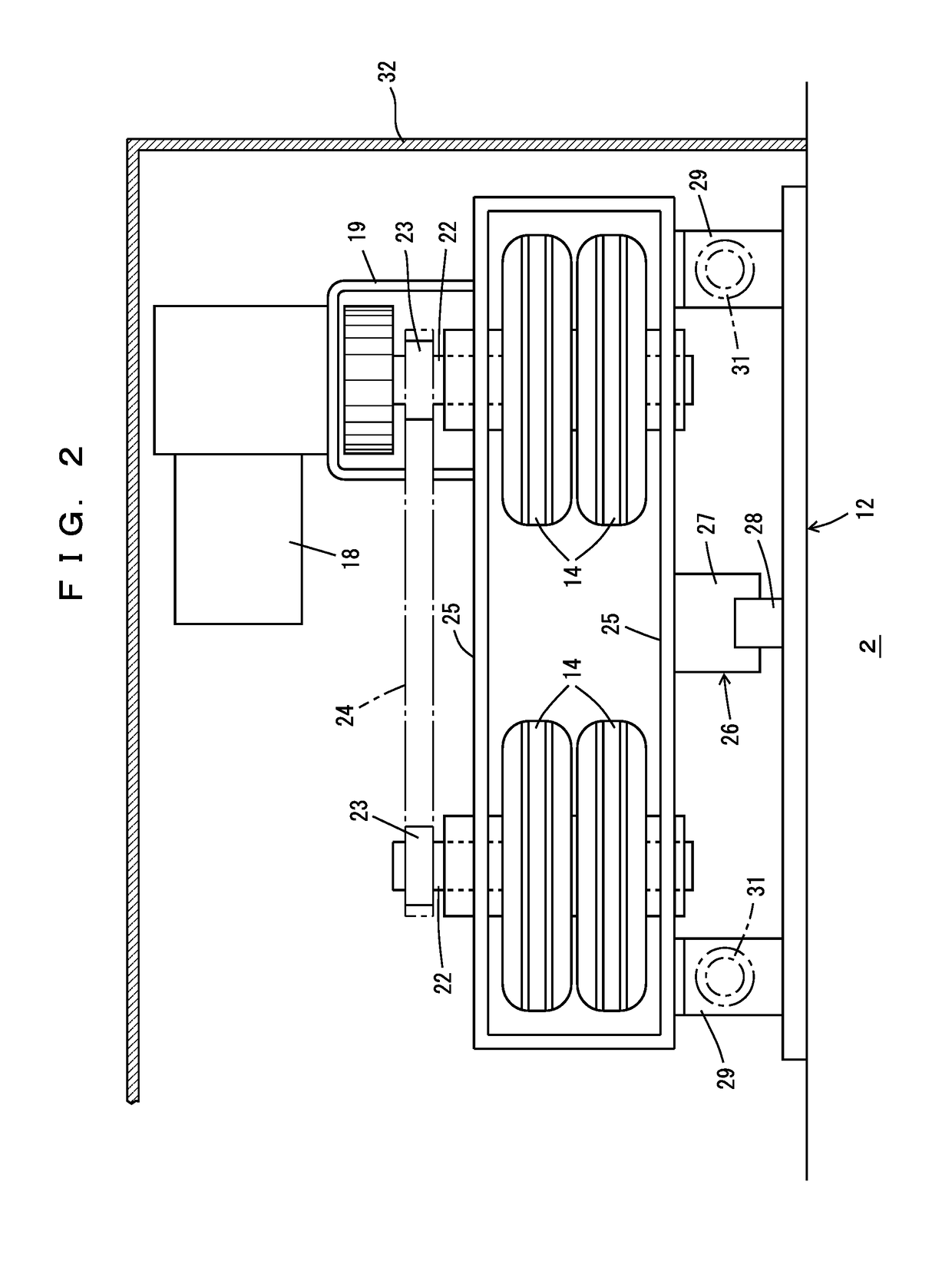 Truck transporting device