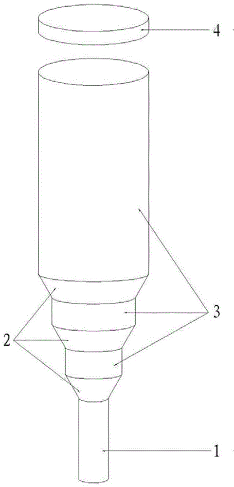 Crucible for preparing large-section lead tungstate crystal and crystal growth method