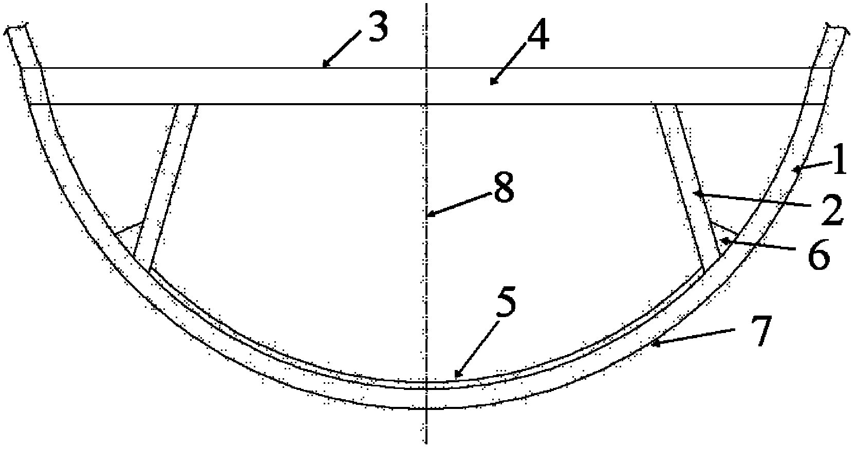 Energy absorption scheme and layout mode of lower square tube supporting rod structure of passenger cabin floor of civil aircraft