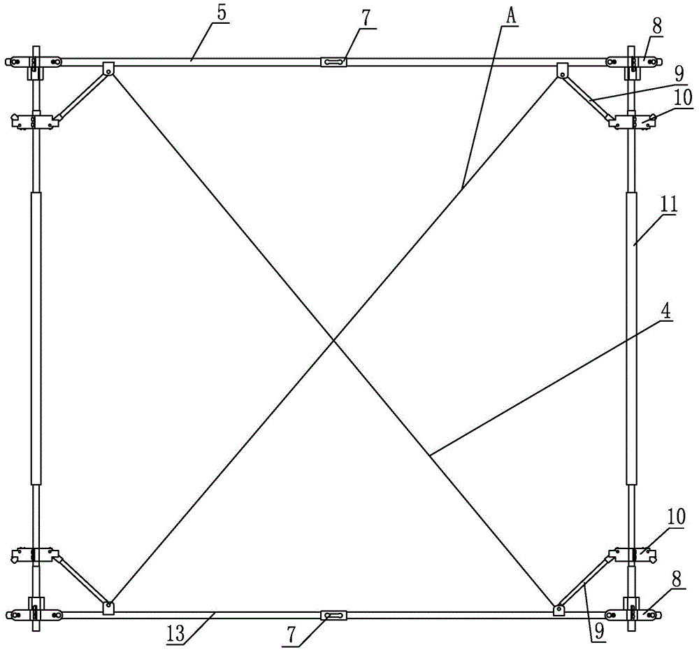 Double-layer ring truss antenna mechanism driven by elastic hinge