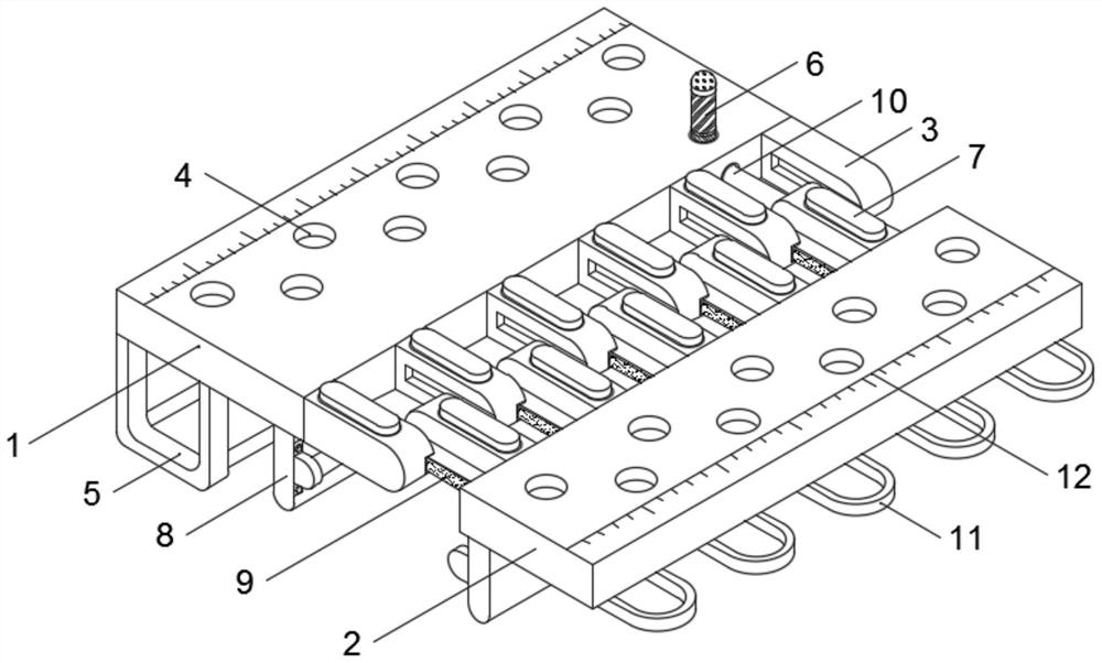 Comb tooth type damping displacement bridge expansion device